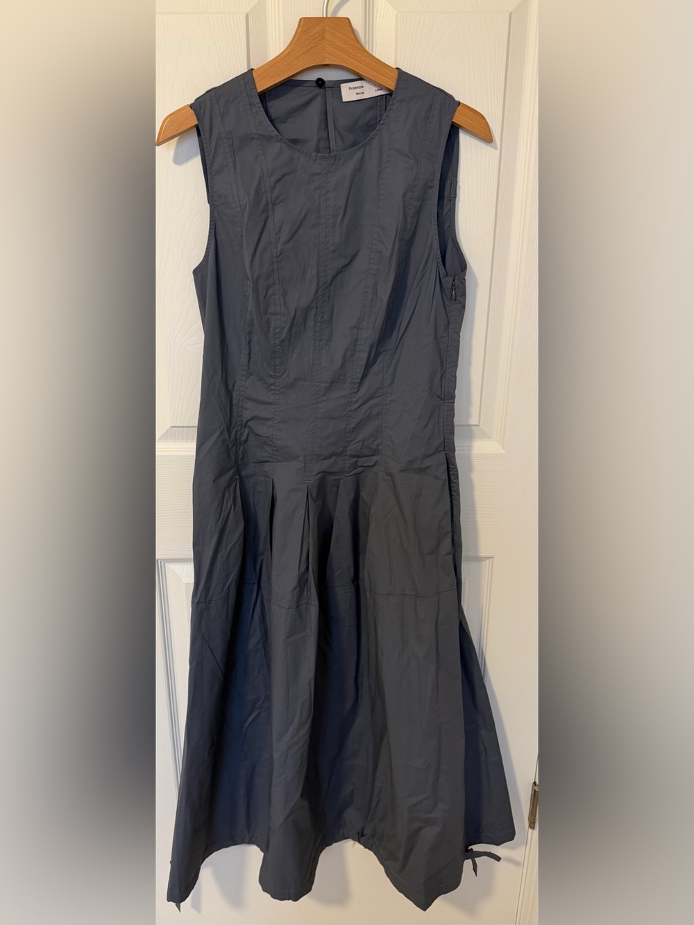 Proenza Schouler White Label Marley Drawstring Brushed Poplin Midi Dress - size - Picture 6 of 13